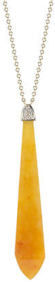 Ralph Lauren Dana Rebecca Designs Courtney 14K 0.16 Ct. Tw. Diamond & Yellow Jade Necklace