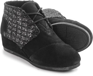 Toms Desert Wedge Boots (For Big Girls)