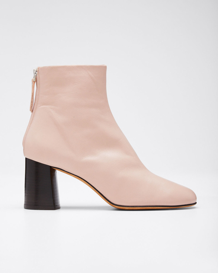 blush colored booties