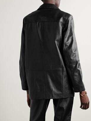 Deadwood + Net Sustain Brooke Leather Blazer - Black