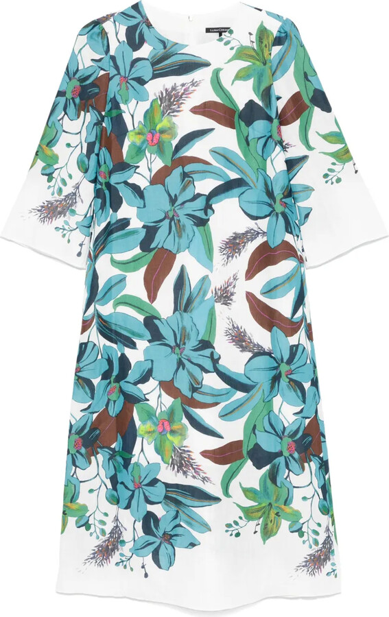 Luisa Cerano Hawaiian-print dress