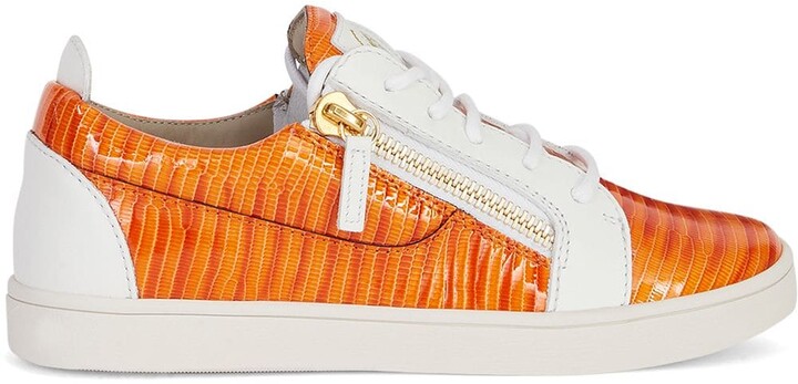 Giuseppe Zanotti Gail snakeskin-effect sneakers ShopStyle