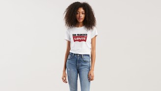 levis top womens white