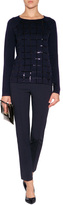 Thumbnail for your product : Steffen Schraut Slim Fit Avenue Essential Pants with Leather Trim