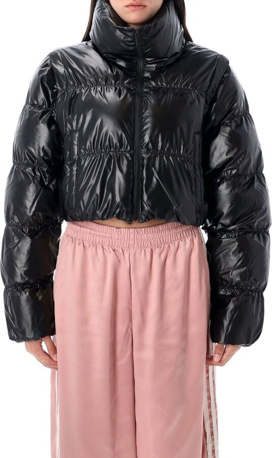 Adidas Originals Glossy Padded Crop Jacket