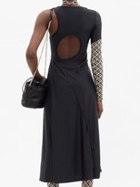 Thumbnail for your product : Marine Serre Moon Lozenge-print Jersey Dress - Black Print