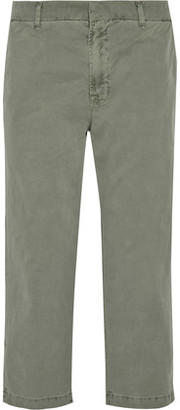 J Brand Parker Cropped Cotton Straight-Leg Pants