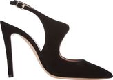 Thumbnail for your product : Giorgio Armani Cutout Slingback Sandals-Black