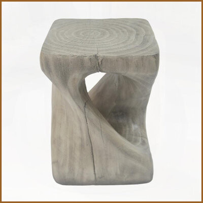 George Oliver Twist MGO Wood-Look Coffee Table for Living Room/Patio, Weather-Resistant & No Assembly