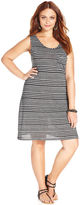 Thumbnail for your product : ING Plus Size Sleeveless Striped Dress