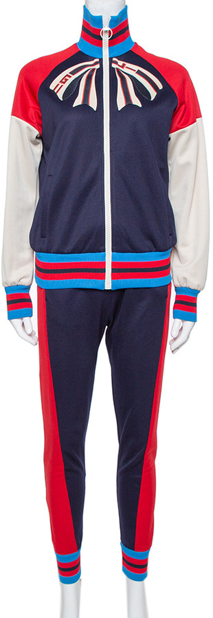 gucci navy tracksuit