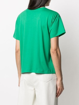 Roseanna monogram-print organic cotton T-shirt