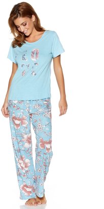 M&Co Floral print love pyjamas