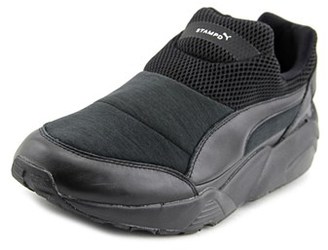 Puma Trinomic Sock X Stamp'd Nm Men Round Toe Leather Black Sneakers.