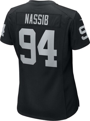 Nike Women's Carl Nassib Black Las Vegas Raiders Player Game Jersey