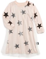 Thumbnail for your product : NUNUNU Star Print Tulle & Cotton Dress (Baby Girls)