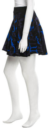 Torn By Ronny Kobo Printed Mini Skirt