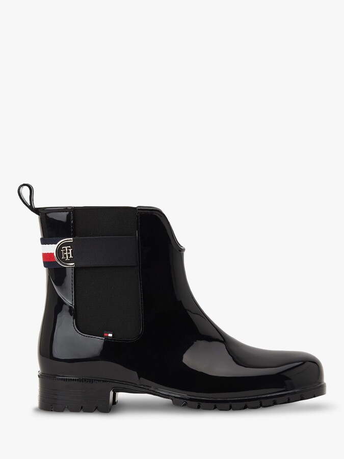 tommy hilfiger burgundy boots