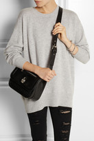 Thumbnail for your product : Alexander McQueen Padlock small textured-leather shoulder bag
