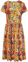 Thumbnail for your product : Marni Gathered Floral-print Cotton-poplin Dress