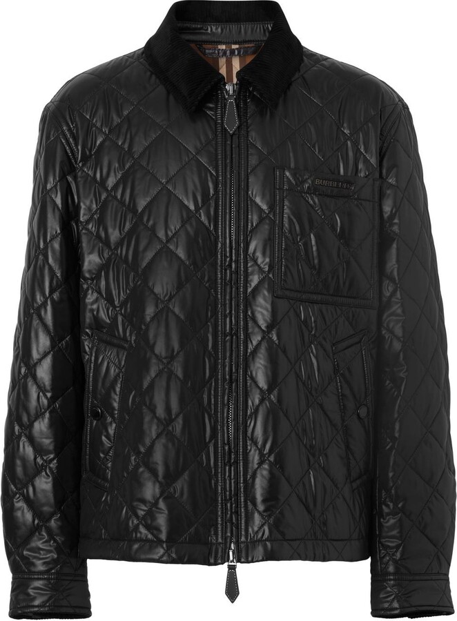 Burberry DiamondQuilted Bomber Jacket ShopStyle