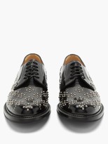 Thumbnail for your product : Noir Kei Ninomiya X Churchs Studded-leather Derby Shoes - Black