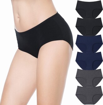 All Woman Plus Size Panties Briefs 100% Cotton With Tunnelled Waist SINGLE  PAIR Black at  Women's Clothing store