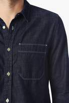 Thumbnail for your product : 7 For All Mankind Double Pocket Denim Shirt In Dark Indigo Rinse