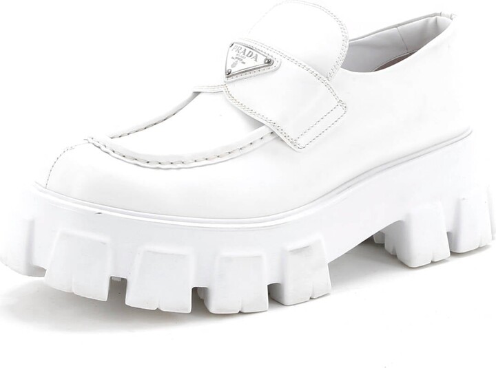 Prada Women's Monolith Loafers Leather
