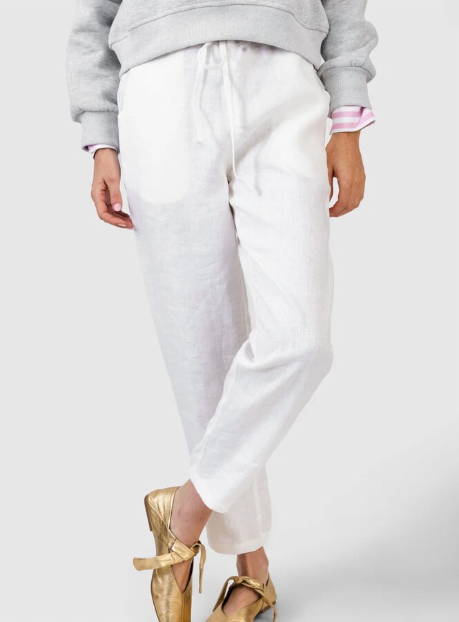 KOCH Charlie Pants-Linen In White