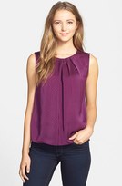Thumbnail for your product : Jones New York 'Abby' Pleat Neck Shell