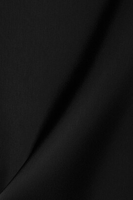 ATTICO Sharon Open-back Crepe Mini Dress - Black