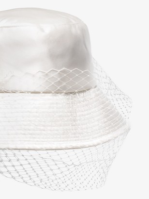 Jennifer Behr Elaine mesh veil bucket hat
