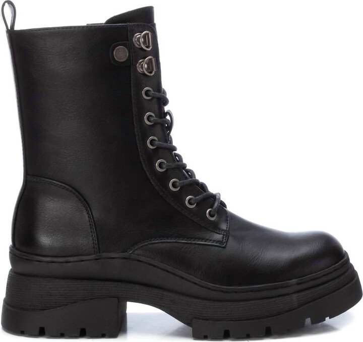 Xti Women's Combat Booties In Black