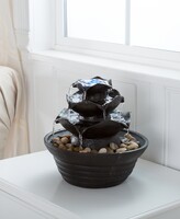 Thumbnail for your product : Trademark Global Pure Garden 3-Tier Cascading Tabletop Fountain with Led Lights