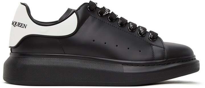 Alexander McQueen Black & White Oversized Sneakers - ShopStyle