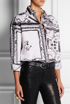 Thumbnail for your product : Versus + Anthony Vaccarello printed cotton shirt