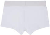 Thumbnail for your product : Versace Underwear White Low-Rise Logo Boxer Briefs