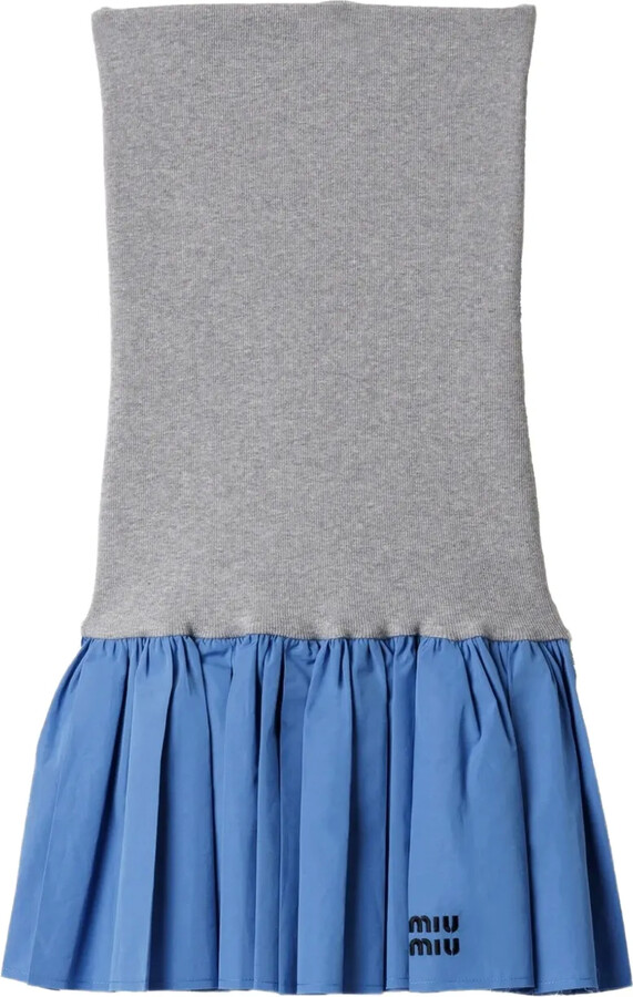 Miu Miu Panelled Mini Skirt