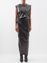 Thumbnail for your product : Rick Owens X Michèle Lamy Coated Cotton-blend Dress