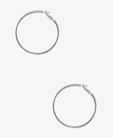 Thumbnail for your product : Forever 21 Large Etched Hoops