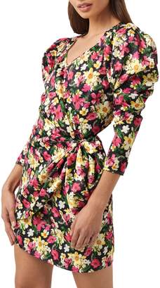 NA-KD Na Kd Floral Mini Wrap Dress