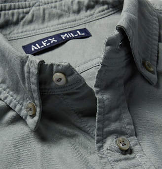 Alex Mill Button-Down Collar Overdyed Cotton Oxford Shirt