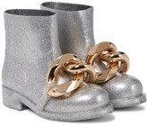 Thumbnail for your product : J.W.Anderson Chain glitter ankle boots