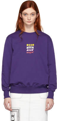 MSGM Purple Hoodie