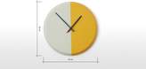 Thumbnail for your product : Split Wall Clock, Light Grey and Mustard