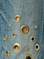 Thumbnail for your product : Tu es mon TRÉSOR knee eyelet jeans short length