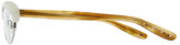 Thumbnail for your product : Bottega Veneta Acetate Half-Rim Fashion Glasses, Ivory/Brown