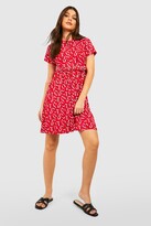 Thumbnail for your product : boohoo Ditsy Floral Smock Dress