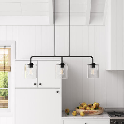 Sand & Stable™ Klarice 3 - Light Kitchen Island Linear Pendant